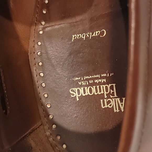 Allen Edmonds Lake Bluff Weave Dress Loafers Carlsbad Brown Leather 14 D - Picture 14 of 14